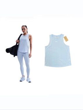 Nike One Women's Medium Light Blue Classic Dri-FIT Tank Top